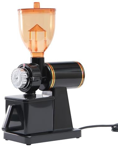 KHZKHC Macinacaffè Elettrico, Macinacaffè Silenzioso per Uso Domestico E Commerciale, 8 Livelli di Regolazione, capacità del Contenitore per Chicchi di 250 G, con Macinatura Regolabile Tramoggia