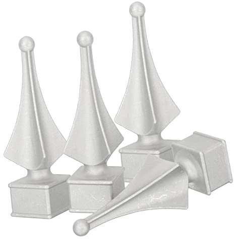 Homoyoyo Embouts De Clôture En Aluminium 6x6 Capuchons De Poteau Décorations De Clôture Extérieure Embouts De Clôture Pour Poteau