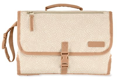 Skip Hop Tragbare Wickelunterlage, Pronto, Beige Swirl Dot
