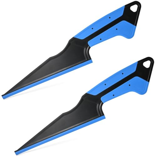 NEWISHTOOL 2 PCS Window Tint Squeegee Side Swiper Squeegee Magnet PPF Tools | Fixed TPU Rubber Blade, All-Purpose Scraper for Film Installing, Glass Cleaning Water Remove, Water Blade Wiper Tint Tools
