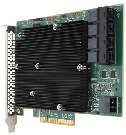 LSI SAS 9300 16I HBA-kort, Höghastighetsöverföring, 16 Portar, Anslutning Till Extern Enhet, PCIe 3.0 Bus Type, 1024 Non SAS, enheter, för, VMware, FreeBSD