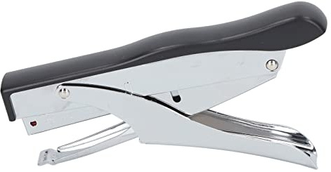 Handhållen Häftapparat Handhållen Avhämtning 10 Ark Kapacitet Mini Handhållen Häftapparat Metallhäftmaskin Minihäftare Fickhäftare (Svart)