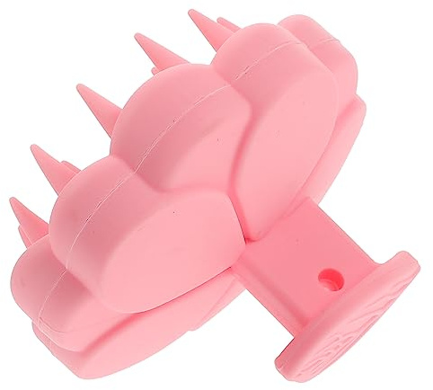 PLAFOPE Praktische Silikonbürste zur Tiefen Kopfhautmassage und Sanften Reinigung von Haar und Kopfhaut für Dusche als Massagezubehör