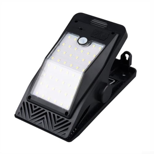 2 Stück Solar-LED-Licht, Outdoor Indoor Solar LED Wandleuchte, Clip-on Solarlampe mit Bewegungssensor für Camping Zelt Zaun
