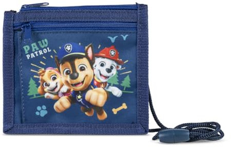 Noey & Lou Paw Patrol Brustbeutel Kinder Geldbörse Mädchen Jungen Geldbeutel mit Sichtfach Fell Freunde (M1-M7 Rettungs Hunde, M1)