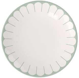 Villeroy & Boch - Fleur vert Dinner Plate, Green, Dishwasher Safe, Microwave Safe, Porcelain Plate for Main Dishes, Large Plate, Crockery Ceramic, Stackable, Dinner Plate, Premium Porcelain