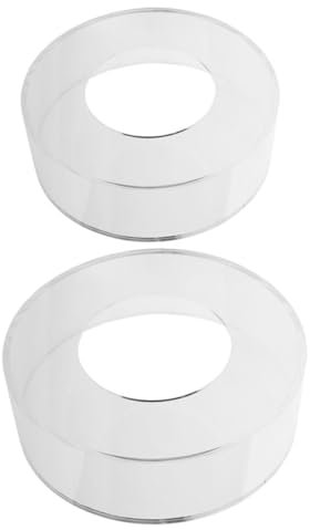 BEBEMOKO 2pezzi Supporti Per Torte Trasparenti Acrilico Riempibili Espositori Per Dessert Eleganti Per Feste e Matrimoni Design Semplice e Resistente