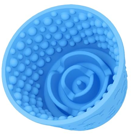 Gamelle interactive pour chien - Anti-avaler - Bol interactif pour animaux de compagnie - Bol à alimentation lente en silicone antidérapant pour les mangeurs rapides - Pour chiens de petite taille et