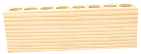 OUNONA Solid Wood Lipstick Stand Lipstick Rack for Home Desk Makeup Storage Organizer