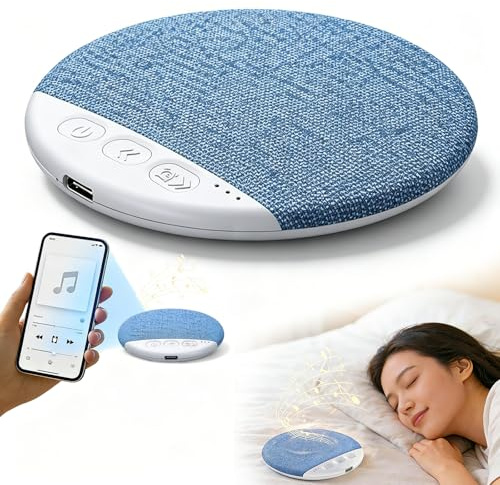 KOLGEIKJ Altoparlante Cuscino Bluetooth, Altoparlante da Cuscino, Mini Cassa Bluetooth Portatile con Timer di Rumore Bianco, Casse Amplificate, Per Camera Da Letto, Hotel, Campeggio, Viaggi, Studenti