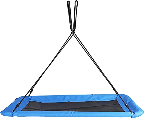 Changor Columpio de árbol con Plataforma Gigante, Tela Oxford Duradera para Diversión Al Aire, 152 Cm X 83 Cm, 1 Unidad