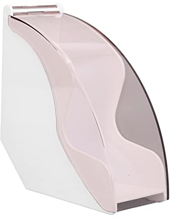 Culnflun Kaffefilterhållare med lock Kaffefilter Pappersbehållare Kaffestation Tillbehör Kaffefilterförvaring för kaféhem (Dammtät filterpapperslåda av plast [vit])