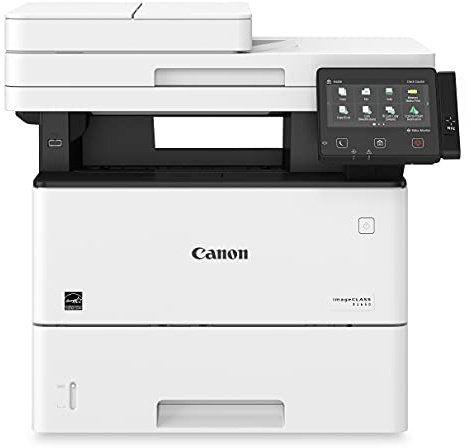 Canon imageCLASS D1650 - Monochrome Duplex Wireless Laser Printer, All-in-One With Scanner, Copier, Fax, Automatic Document Feeder, 3 Year Limited Warranty, 45 PPM, White