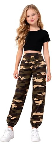janisramone® Kids 2 Pcs Co Ord Dance Sets Girls Crop Tops with Harem Pants
