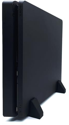 XM&QY PS4 Slim Supporto Verticale per Playstation 4 Slim Piedini in Silicone Verticale Stand Base Antiscivolo Spazio Sufficiente per Raffreddamento(Nero)