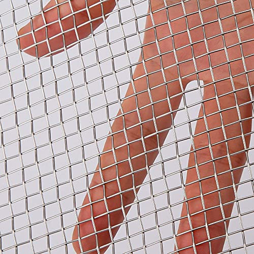 Edelstahl 304 Gewebter Maschendraht, Drahtgitter,Nagerschutz, Volierendraht Drahtgitter,Gartennetz Für Gartengehege Und Heimwerker-Dekore (Color : Hole: 2.8mm, Size : 1x4m)