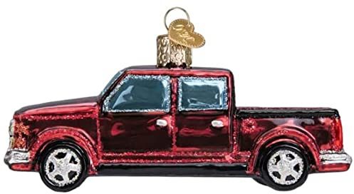 Old World Christmas Pickup Truck Glasgeblasener Weihnachtsbaum