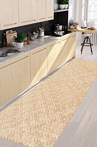 VINILIKO Design | Alfombra Vinílica Sétif 66x180 cm - Antideslizante, Impermeable, Lavable - Varios Tamaños - Alfombra Vinilo Salón, Cocina