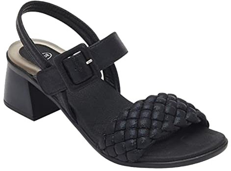 Scholl PROMENADE Damen Sandalen Gelactiv, Schwarz , 36 EU
