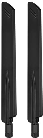 Eightwood Tri-Band WiFi 6E Antenna 6GHz 5GHz 2.4GHz RP-SMA WiFi Antenna (2-Pack) for PC Computer PCIe Card Router USB Adapter Security IP Camera