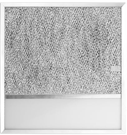 BP57 Range Hood Filter with Light Lens for Broan-NuTone Kitchen Exhaust Grease Filter,Stove Hood Vent Air Filter,11-1/2 X 11-3/4 X 3/8 Reinforced Aluminum Frame fit 43000 R610045, Series 1-Pack