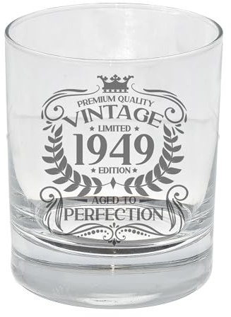 Always Looking Good Vaso de whisky grabado vintage de 1949 envejecido a la perfección para 76 años de edad, para niños de 76 años, vaso de whisky grabado