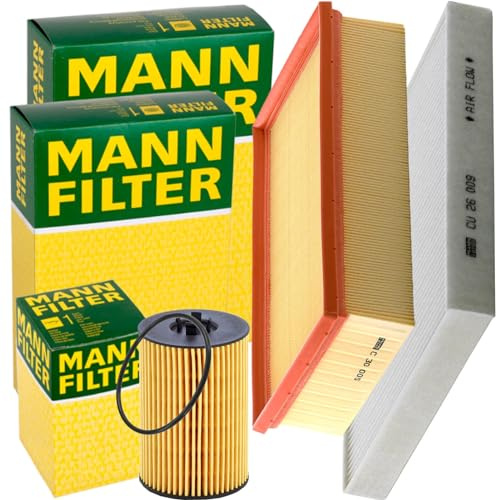 Mann Inspektionspaket | CU26009 (LA888)+C30005,(LX3502)+HU7020Z (OX787D) passend für A3 8V Golf 7 Passat B8 1.6+2.0 Tdi