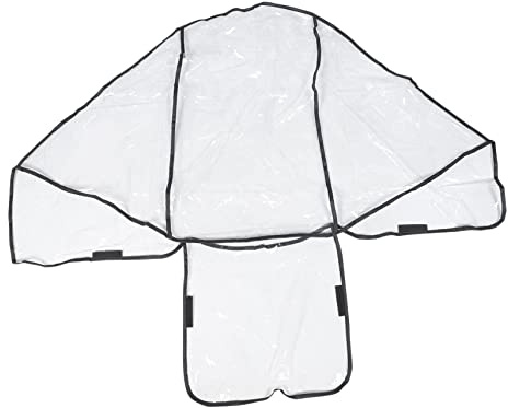 Universeller Regenschutz für Doppelkinderwagen, Vorder und Rücksitze | Pvc Überzug mit Sichtfenster, Wetterfester Schutz und Leichtes Abnehmen, für Zwillingskinderwagen