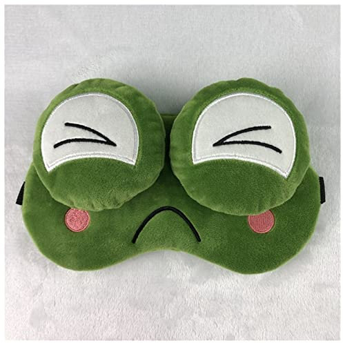 Schlafmaske Plüschtier Sleeping Eye Maske Nette Frosch Schlaf Maske Cartoon 3D Augenabdeckung Eye Blindfold Reisen Augenband Schatten Rest Eyepatch Augenmaske Schlafmaske (Size : D)