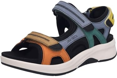 Josef Seibel damsandaletter Estelle 02, bredd G (normal), utbytbar fotbädd, flerfärgad, 38 EU