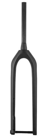 QAINKUN Federgabel 27.5er 29er Carbon MTB Gabel 15x110mm 1-1/8 -1-1/2 Tapered Max Reifen 3.0 Mountainbike Starre Carbon Gabeln Fahrradgabel(29er Glossy Black)