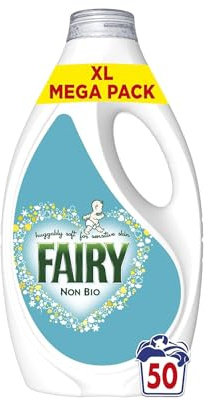 Fairy Non Bio Liquid Detergent, 50 Washes 1.65 l, Sensitive Skin