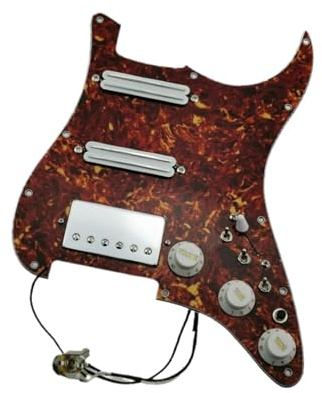 Prewired Tonabnehmer Alnico 5 Gitarren-Pickup Double Coil Pickup Prevered Pickguard Gitarre HSS Kabelbaum Push-Pull Single Cut Set