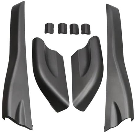 NYSQOFMB Rooftop Cargo Carrier 8pcs Car Black Roof Rack Boxes Rail End Protective Cover Shell Cap Plastic For Hyundai For Tucson 2004-2008 Roof Racks Boxes