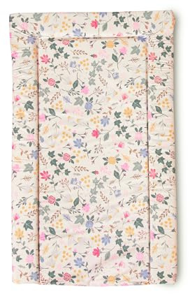 Red Kite Changing Mat Rose & Ivy. Unisex Baby Changing Mat (74 x 48 x 3.5cm) with Flower Design and Raised Padded Edges (Pink)