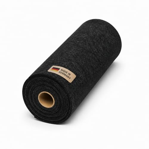 PUNDMANN 4-Wege-Superstretch Carpet Filz 3mm 390g pro m² gerollt für Fahrzeug Innenraum Ausbau Wohnmobil Wohnwagen Camper Caravan KFZ (Anthrazit, 6m² (2m x 3m))