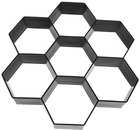 Homoyoyo Wiederverwendbare Pflasterform aus Langlebigem Kunststoff für Gartenwege DIY Beton Gießform für Terrassen Trittsteine und Gehwegplatten Vielseitig Einsetzbar für Garten und