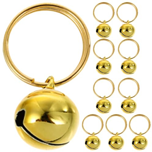 BUGUUYO 12 Pezzi Piccolo Campanello per Animali Domestici Campanello per Collare per Cani Accessori per collari per Animali Domestici Golden