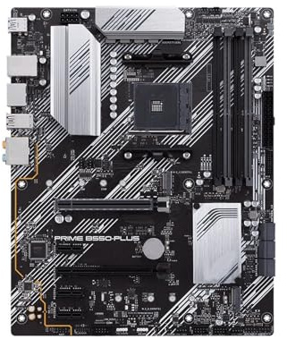 Carte mère Fit for ASUS Prime B550-PLUS Compatible avec Les processeurs Ryzen 7 5800x, 5700x, 5700x3D, 5600G Pro et 4750G, mémoire DDR4 PCIe 4.0, Format ATX AM4