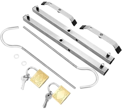 Ladder Clamps Heavy Duty Ladder Roof Rack Clamp Clamps 2 Locks Lockable Safe Ladders Universal