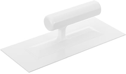 OATIPHO Paleta de Acabado de Plástico de Color Claro con Mango Ergonómico, Llana para Enlucir Paredes y Mampostería, Herramienta Raspadora para Pintura y Alisado en Trabajos