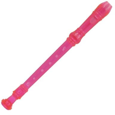 Blockflöjt ABS Flöjt Klarinett Blockflöjt Avtagbar Sopran Lång Flöjt Träblåsmusikinstrument(Pink Flute)
