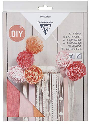 Clairefontaine 97706C pysselset kräppapper 1 set, makramé
