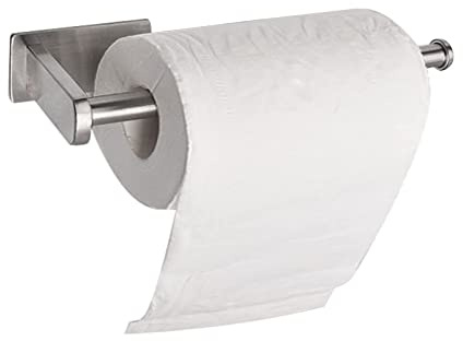 Toilettenpapierhalter Ohne Bohren, Selbstklebend Ohne Bohren Klorollenhalter Klopapierhalter Edelstahl Gebürstet für Küche und Badzimmer