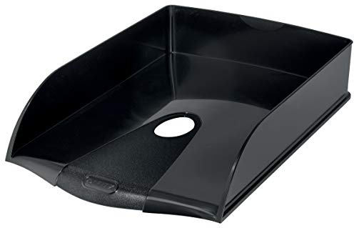 Leitz Briefkorb, A4, 100 Prozent recyclebar, Blauer Engel zertifiziert, Recycle-Serie, Schwarz, 53240095