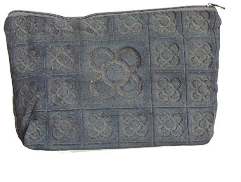 Vidal Regalos Reise-Kulturbeutel aus Baumwolle und Polyester Panot Blume Barcelona Grau 31 cm