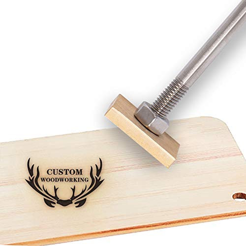 OLYCRAFT Antler Theme Custom Holzbrandeisen 3CM Custom Logo BBQ Wärmestempel Mit Messingkopf Und Holzgriff Für Holzbearbeitung Und Handgefertigtes Design