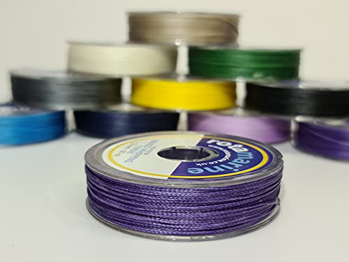 Rota Marine - Spago cerato in poliestere da 1,2 mm, 25 m, bobina (viola)