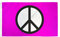 AZ FLAG - Bandera Símbolo De La Paz Roso - 90x60 cm - Bandera Rosa Peace 100% Poliéster con Ojales de Metal Integrados - 50g - Colores Vivos Y Resistente A La Decoloración