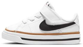 NIKE Court Legacy, Zapatos para Correr Bebé-Niños, Black/White/Gum Light Brown, 17 EU